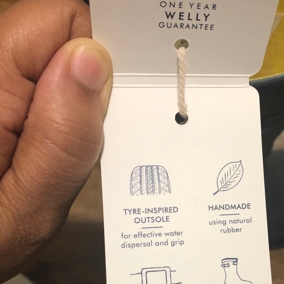 Joules Rubber Rain Boots, Kids size 12, BNWT - Picture 7 of 10